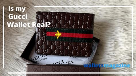 how to tell if your gucci wallet is real|gucci knockoff wallet.